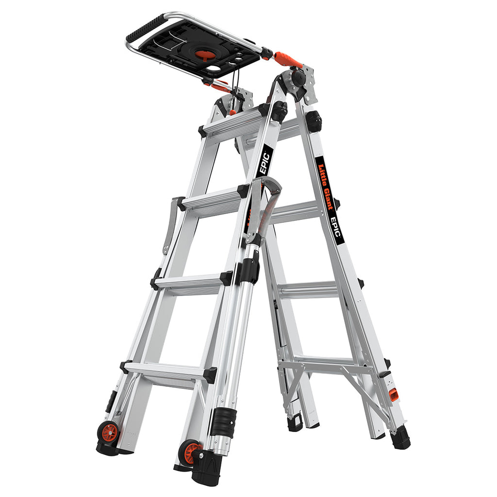Little Giant Epic™ BUNDLE aluminum ladder with accessory