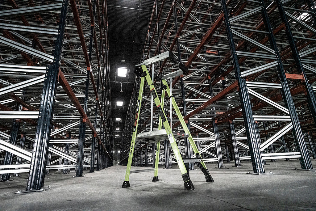 Little Giant Fortress™ - fiberglass ladder with platform
